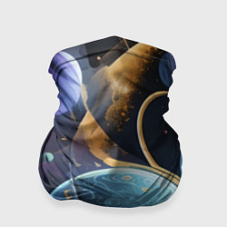 Бандана-труба Планеты во вселенной, цвет: 3D-принт