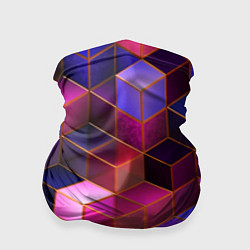 Бандана-труба Цветные кубики, цвет: 3D-принт