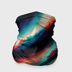 Бандана-труба Абстрактный след, цвет: 3D-принт