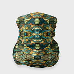Бандана-труба Мозаика из самоцветов, цвет: 3D-принт