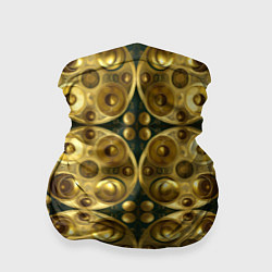Бандана-труба Золотые защитные пластины, цвет: 3D-принт