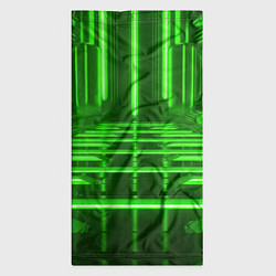 Бандана-труба Зеленые световые объекты, цвет: 3D-принт — фото 2