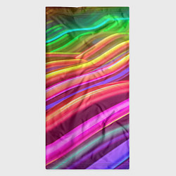 Бандана-труба Неоновые радужные волны, цвет: 3D-принт — фото 2