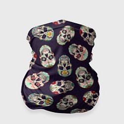 Бандана Узор с черепами Pattern with skulls