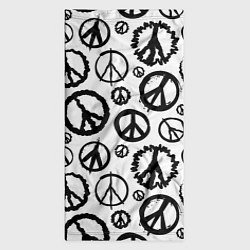 Бандана-труба Many peace logo, цвет: 3D-принт — фото 2