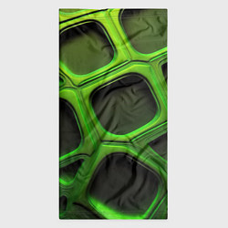 Бандана-труба Объемные зеленые соты, цвет: 3D-принт — фото 2