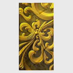 Бандана-труба Желтый объемный узор, цвет: 3D-принт — фото 2