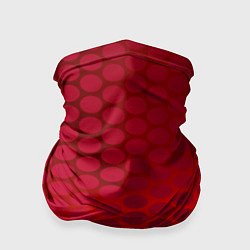 Бандана-труба Сотовый красный градиент, цвет: 3D-принт
