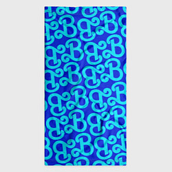 Бандана-труба Логотип Барби - синий паттерн, цвет: 3D-принт — фото 2