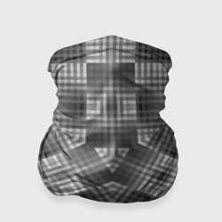 Бандана-труба В серых тонах геометрический узор, цвет: 3D-принт