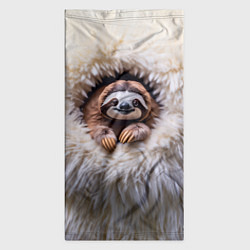 Бандана-труба Ленивец в меху, цвет: 3D-принт — фото 2