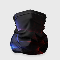 Бандана-труба Объемные черные плиты, цвет: 3D-принт