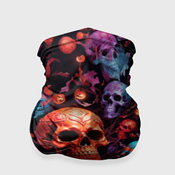 Бандана-труба Вечеренка черепов, цвет: 3D-принт
