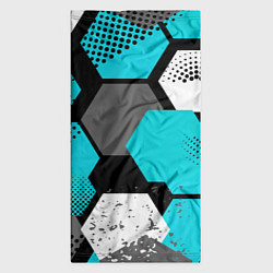 Бандана-труба Шестиугольники абстрактный фон, цвет: 3D-принт — фото 2