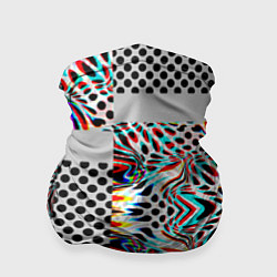 Бандана-труба Абстракция электро, цвет: 3D-принт