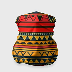 Бандана-труба Этнический африканский узор, цвет: 3D-принт
