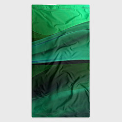 Бандана-труба Зеленые абстрактные волны, цвет: 3D-принт — фото 2