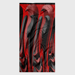 Бандана-труба Пластик красно-черный, цвет: 3D-принт — фото 2