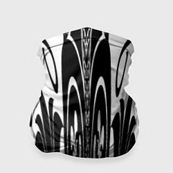 Бандана-труба Черные завихрения, цвет: 3D-принт