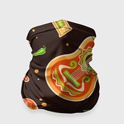 Бандана-труба Мексиканское веселье, цвет: 3D-принт