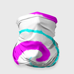 Бандана-труба Тай-дай розовый, цвет: 3D-принт