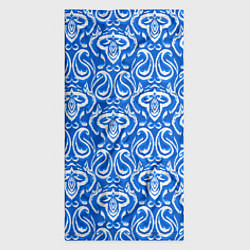 Бандана-труба Синий этнический орнамент, цвет: 3D-принт — фото 2
