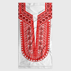 Бандана-труба Красная славянская вышиванка, цвет: 3D-принт — фото 2