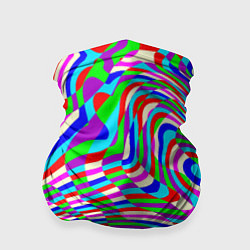 Бандана-труба Разноцветная пластика, цвет: 3D-принт