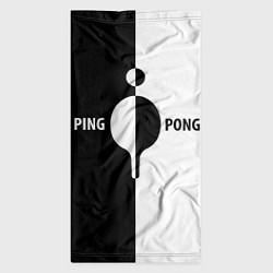Бандана-труба Ping-Pong черно-белое, цвет: 3D-принт — фото 2