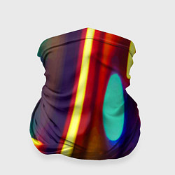 Бандана-труба Абстрактная неоновая композиция, цвет: 3D-принт