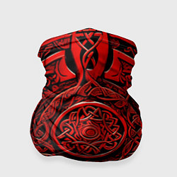 Бандана-труба Скандинавский орнамент викингов, цвет: 3D-принт
