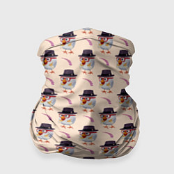 Бандана-труба Петушок и веточка ягод, цвет: 3D-принт