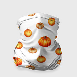 Бандана-труба Оранжевые тыквы - паттерн, цвет: 3D-принт