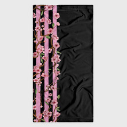 Бандана-труба Сакура и полосы, цвет: 3D-принт — фото 2