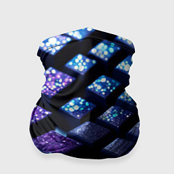 Бандана-труба Цветные объёмные кубики - нейросеть, цвет: 3D-принт