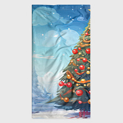 Бандана-труба Большая новогодняя елка, цвет: 3D-принт — фото 2