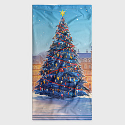 Бандана-труба Новогодняя площадь с елкой, цвет: 3D-принт — фото 2