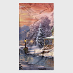 Бандана-труба Зима в городе, цвет: 3D-принт — фото 2