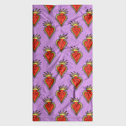 Бандана-труба Причудливые сердца, цвет: 3D-принт — фото 2