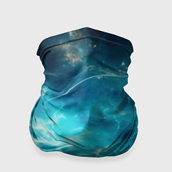 Бандана-труба Голубая небула, цвет: 3D-принт