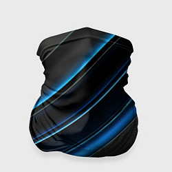 Бандана-труба Синий узор абстракции, цвет: 3D-принт
