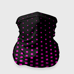 Бандана-труба Розовые квадраты, цвет: 3D-принт