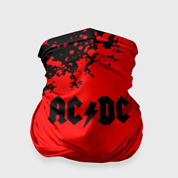 Бандана-труба AC DC skull rock краски, цвет: 3D-принт