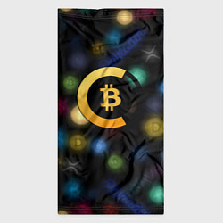 Бандана-труба Bitcoin logo criptomoney, цвет: 3D-принт — фото 2