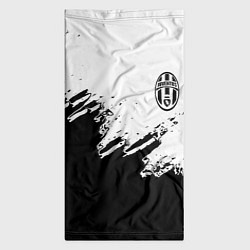 Бандана-труба Juventus black sport texture, цвет: 3D-принт — фото 2