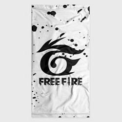 Бандана-труба Freefire черные краски, цвет: 3D-принт — фото 2