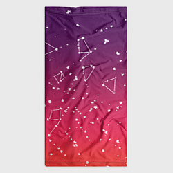 Бандана-труба Созвездия в розовом небе, цвет: 3D-принт — фото 2