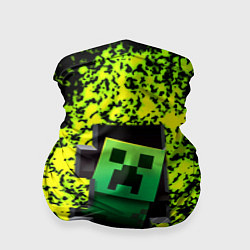 Бандана-труба Minecraft зелёные краски, цвет: 3D-принт
