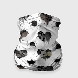 Бандана-труба Брызги и капли в форме сердечки, цвет: 3D-принт