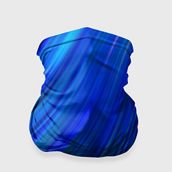 Бандана-труба Неоновые синии линии, цвет: 3D-принт